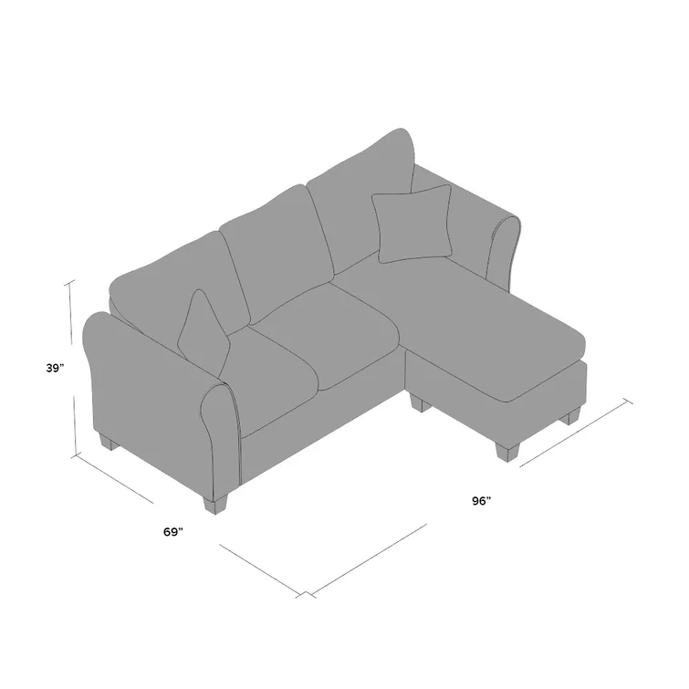 Dominey 2 - Piece Upholstered Sectional