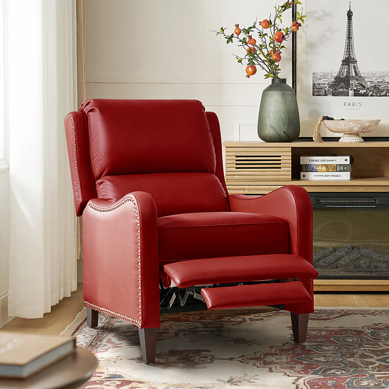 Deliat Genuine Leather Rocker Recliner