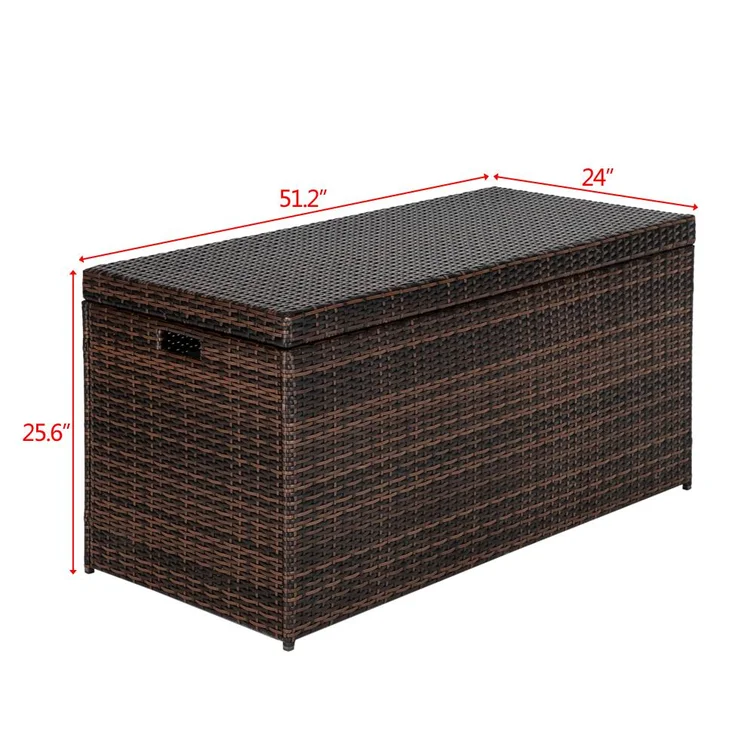 Rebuyhome 51'' W 135 Gallons Water Resistant Deck Box