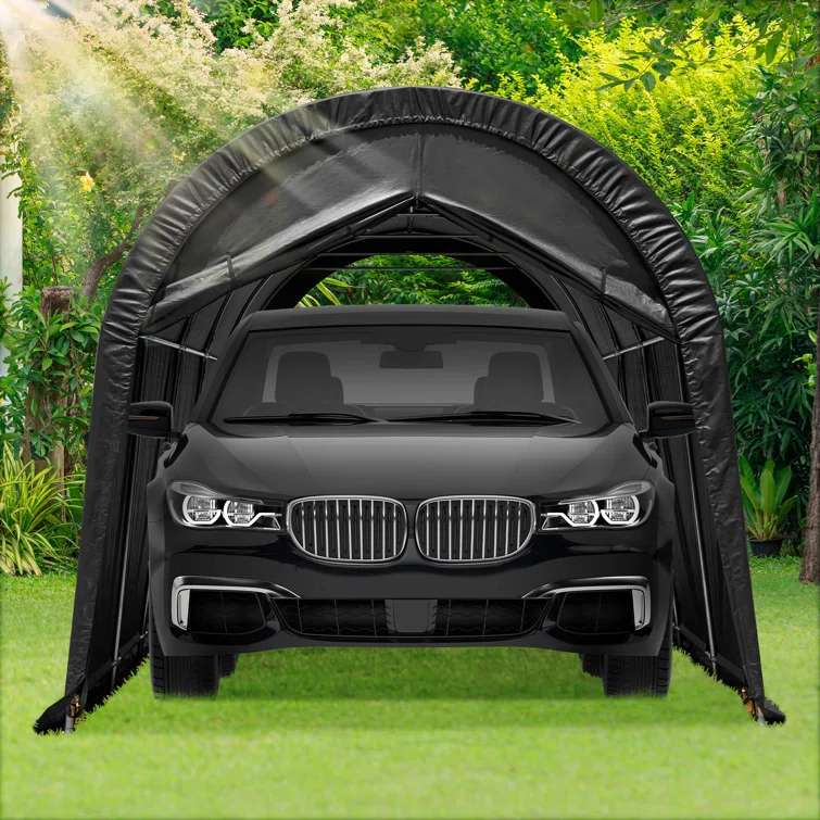 10 ft. W x 15 ft. D Plastic Portable Garage Shed