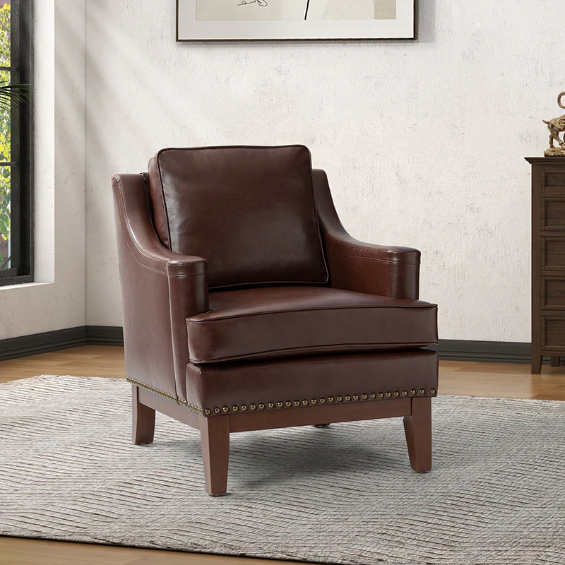 Christoph Vegan Leather Armchair