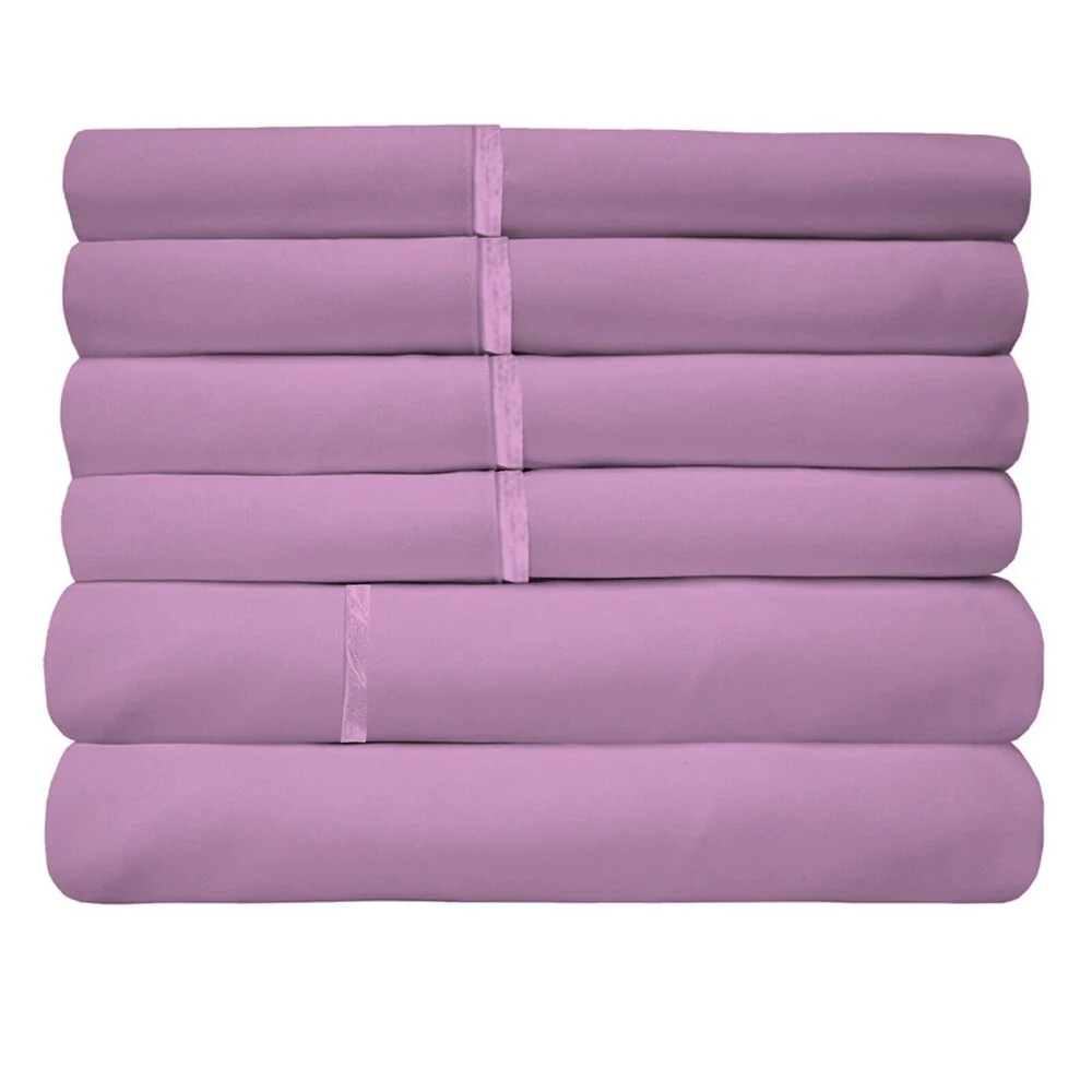 2200 Count 6 Pc Premium Bamboo Deep Pocket Queen Sheet Lavender