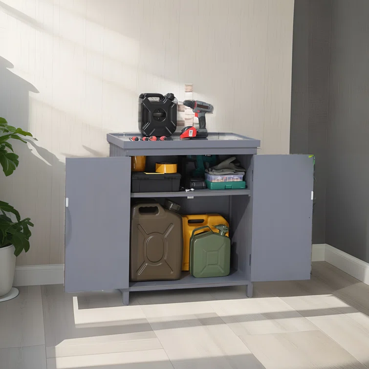 3 ft. W x 1 ft. D Solid Wood Portable Tool Shed