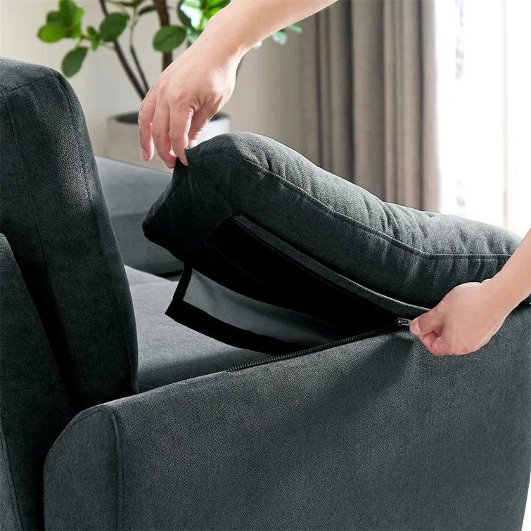 Darlyene 79" Wide Reversible Sofa & Chaise with Ottoman