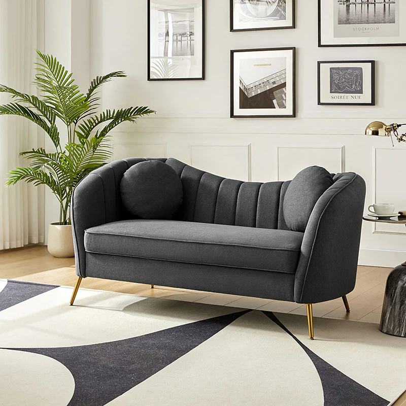 Emilio Contemporary Tufted Back Elegant and Comfortable Loveseat