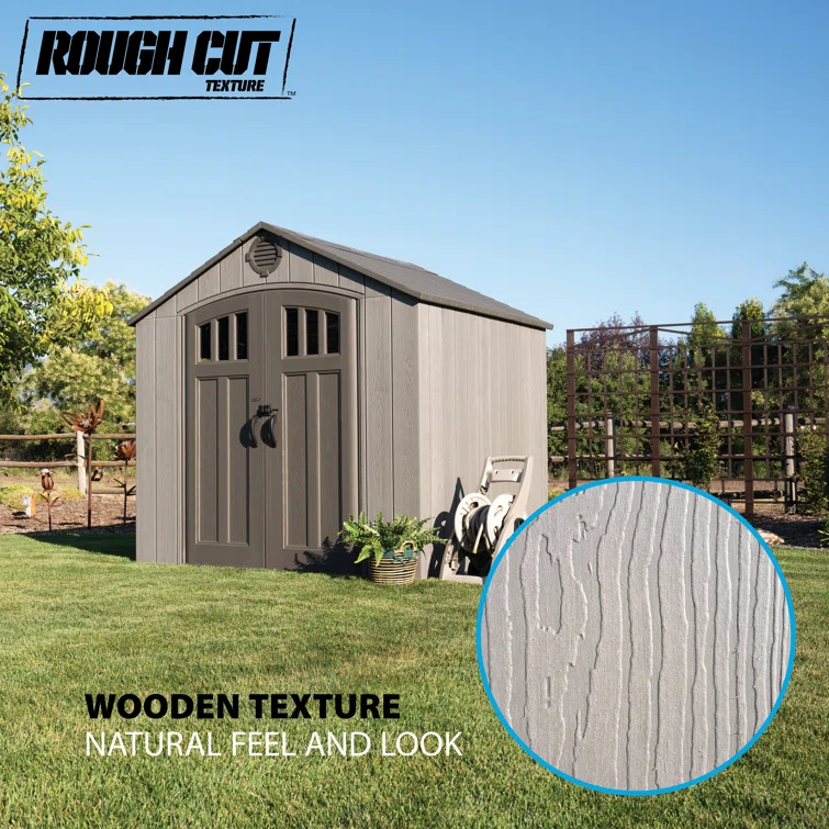 8 Ft. x 7.5 Ft. High-Density Polyethylene (Plastic) Steel Reinforced Outdoor Storage Shed