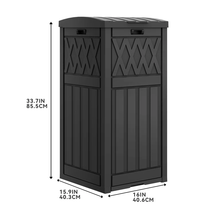 Balconera 16'' W 31 Gallons Water Resistant Resin Deck Box