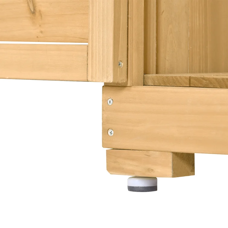 Solid Wood Single Storage Cabinet ( 63'' H x 34.3'' W x 18.3'' D)