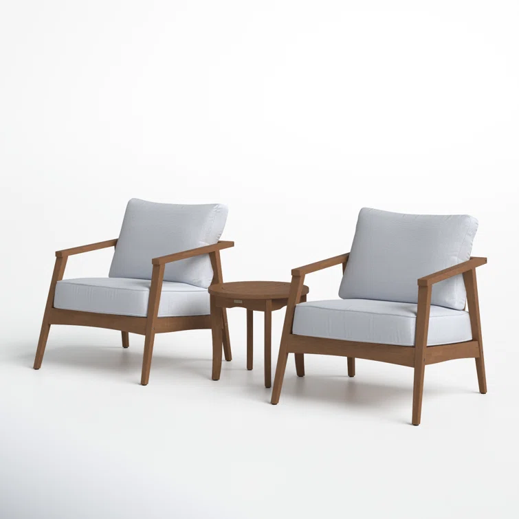 Akiva 2 - Person Outdoor Seating Group with Cushions