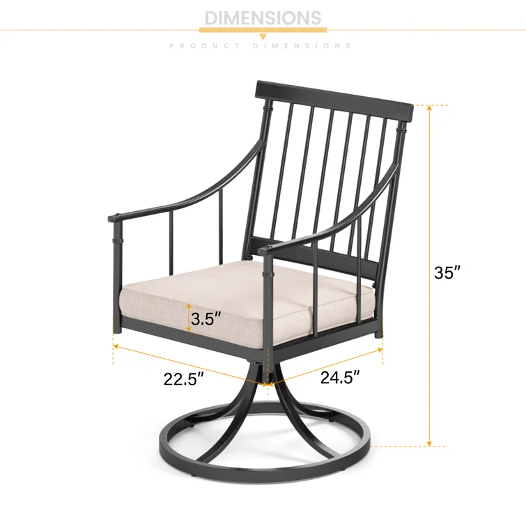Argyri 4- Person Square Outdoor Dining Set