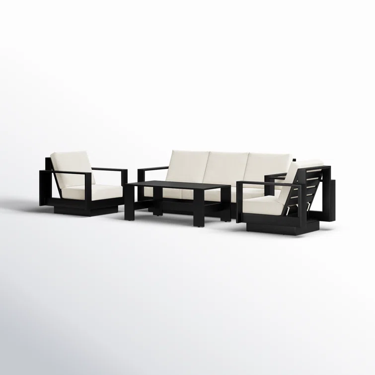 Sterling 4-Piece Outdoor Seating Group with Sunbrella Cushions