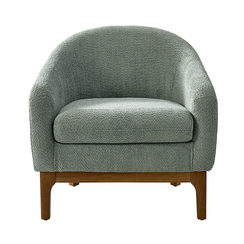 August Boucle Armchair Chair with Soft, Fuzzy Texture