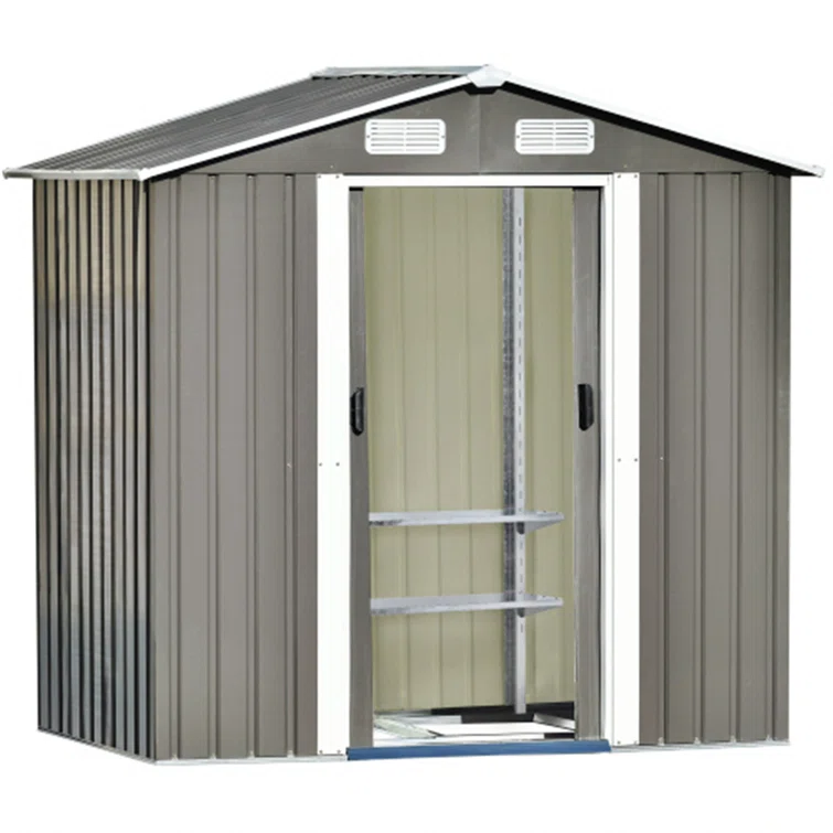 Patio 6 ft. W x 4 ft. D Metal Storage Shed