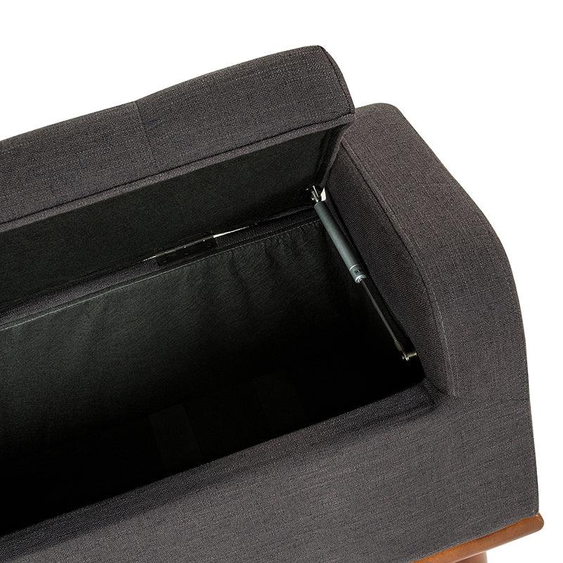 Clover Upholstered Flip Top Storage Bench