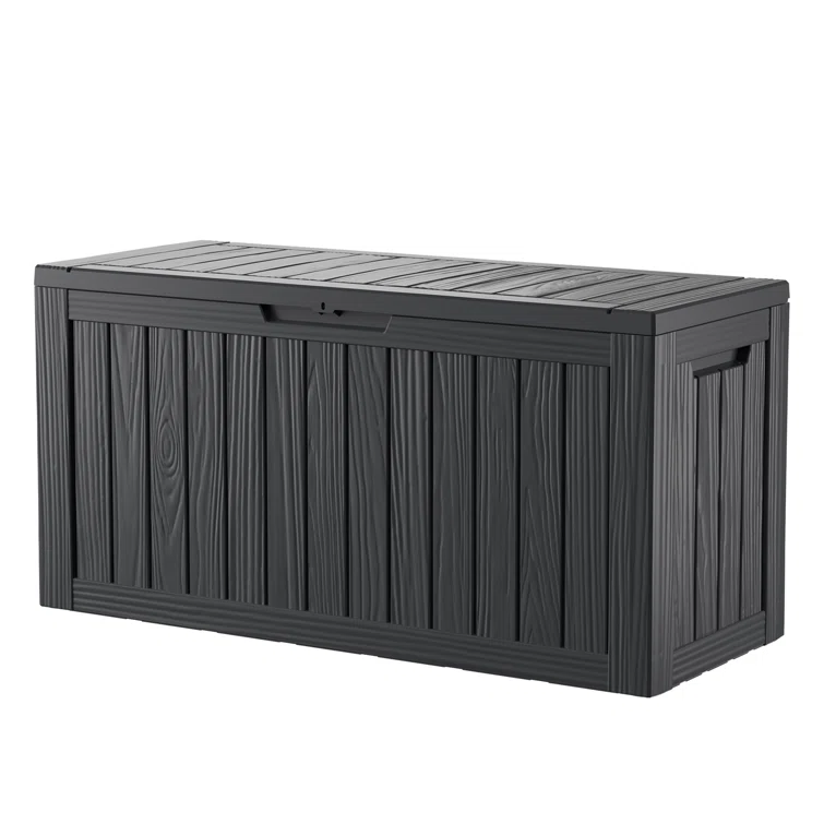 Emperic Design 46.3'' W 80 Gallons Water Resistant Resin Lockable Deck Box