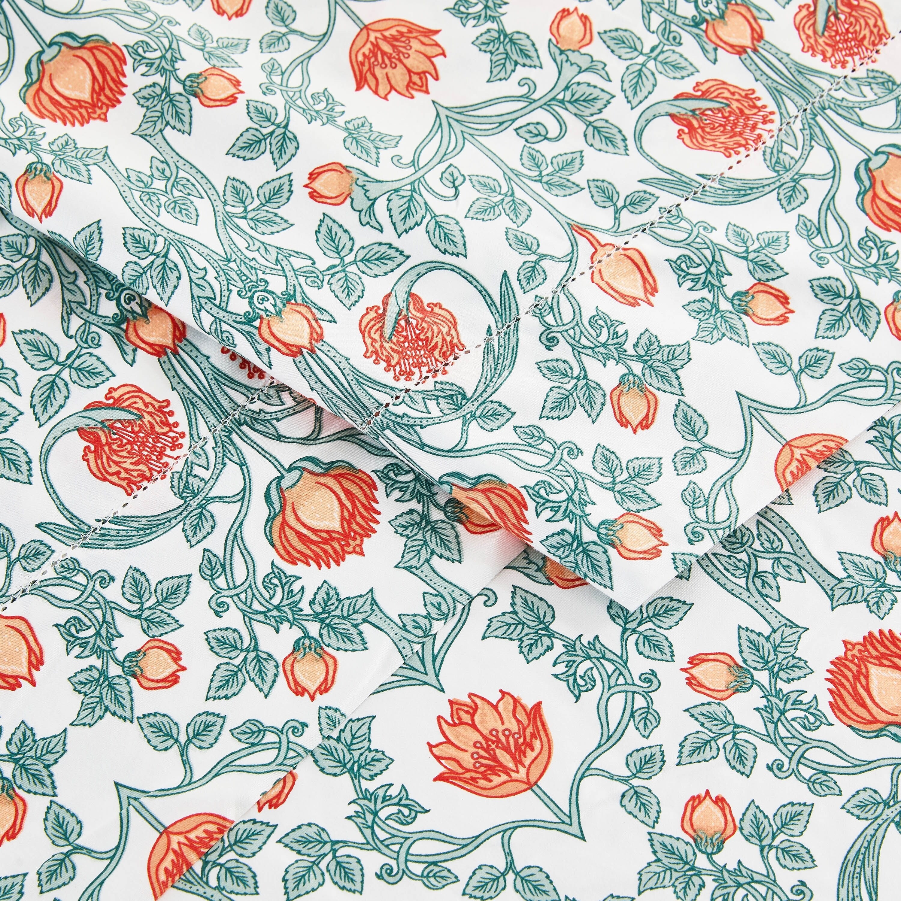 Printed Design Cotton Collection Crafted Sheet Set and Pillowcases