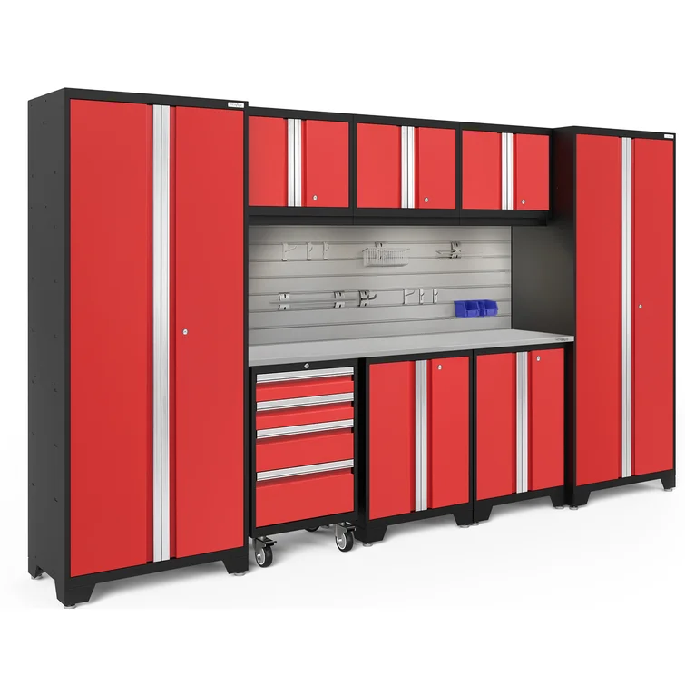Bold Series 76.75'' H x 132'' W x 18'' D 9 Garage Storage Cabinet Set
