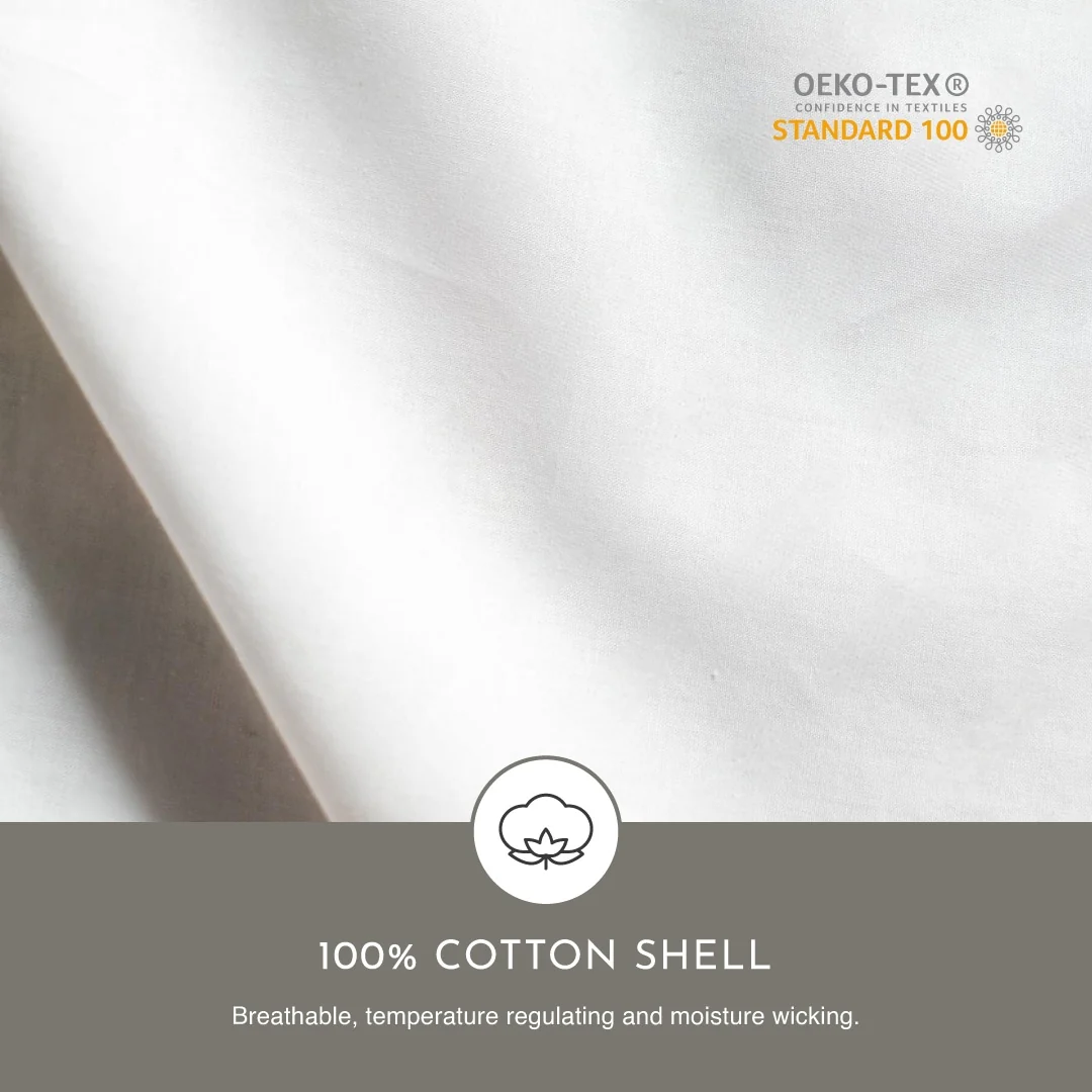Highland Feather 850 Loft Hungarian White Goose Down Duvet/Comforter 700TC Casing with Corner Ties
