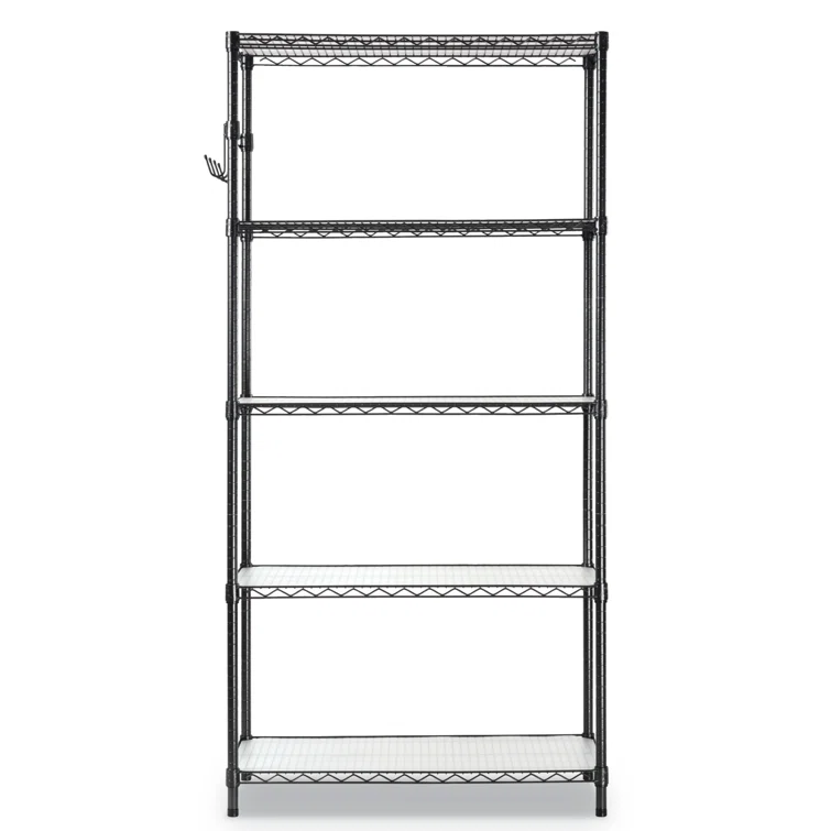 36'' W Metal Shelving Unit with Wheels