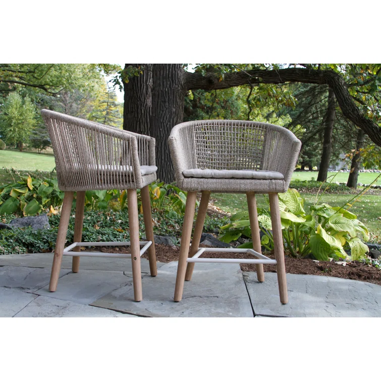 Boyd 6 - Person Rectangular Outdoor Dining Set with Cushions