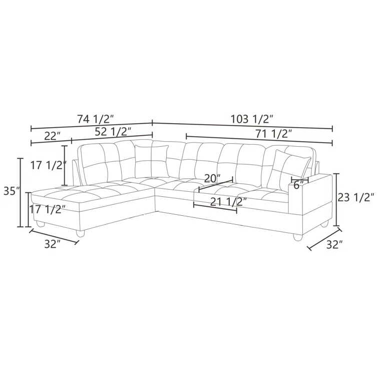 Mavretta Faux Leather Sectional