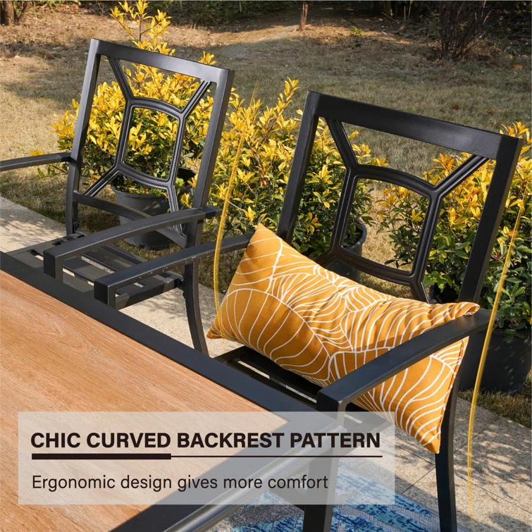 Alyah 6 - Person Rectangular Outdoor Dining Set