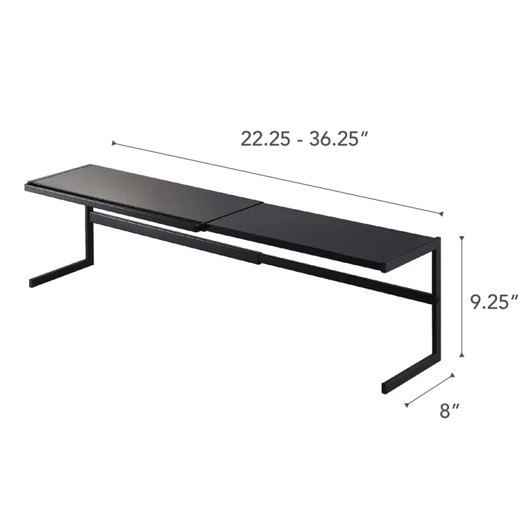 Yamazaki Home Expandable Support Rack - Kitchen Storage Shelf Organizer, Steel, Expandable