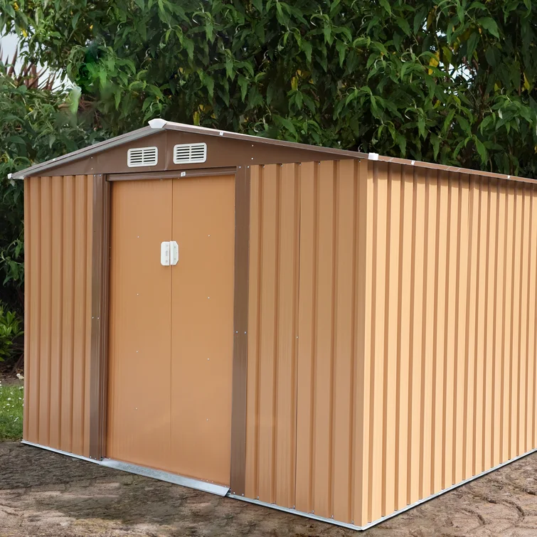 8 ft. W x 8 ft. D Metal Storage Shed