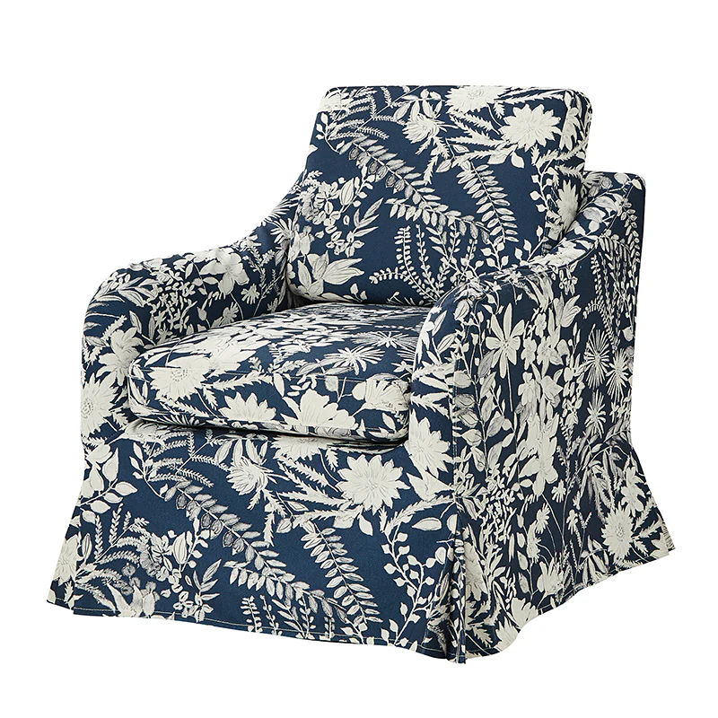 Bertram Claas 360 Degree Swivel Chair With Slipcover