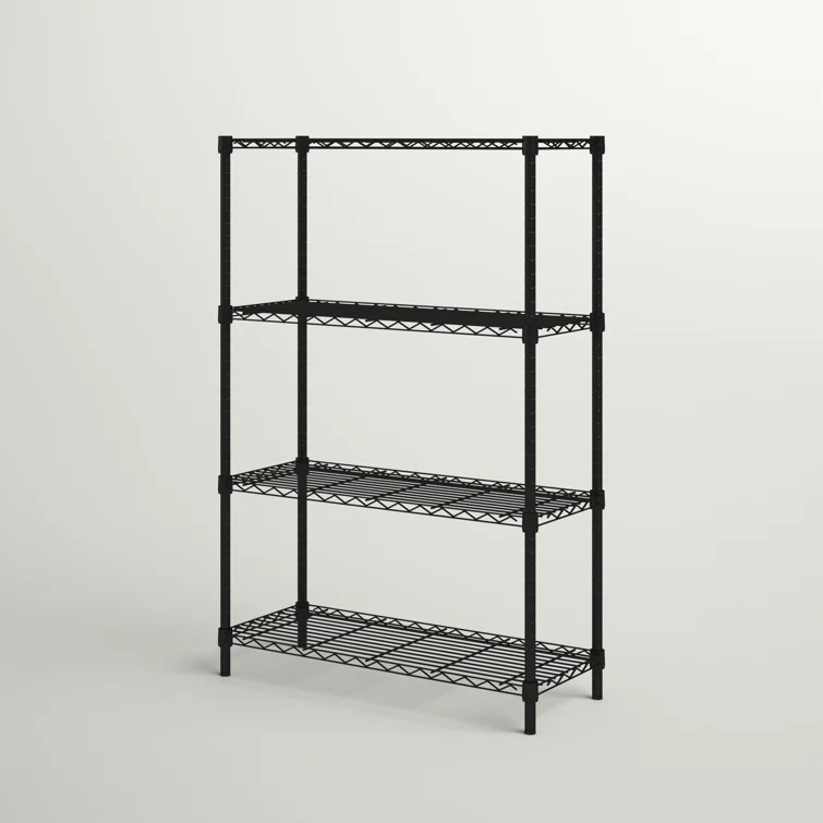 Moraga 4-Tier Shelving Unit (54" H x 36" W x 14" D)