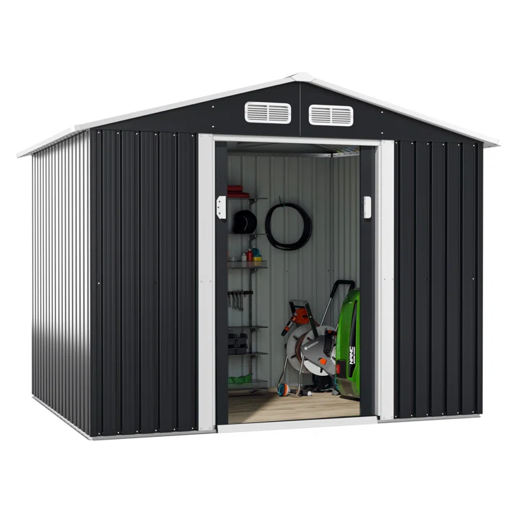6.75 ft. W x 8.5 ft. D Metal Storage Shed