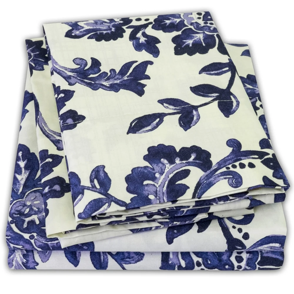 Tuscany 4-Piece Patterned Deep Pocket Sheet Set