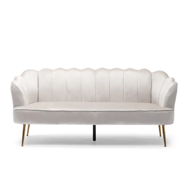 Conesha 76.25'' Velvet Sofa