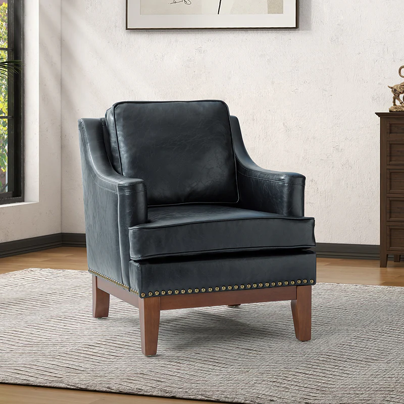 Christoph Vegan Leather Armchair