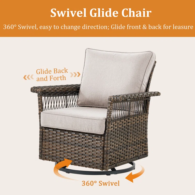 Sherinda 5 - Person Outdoor Seating Group with Cushions