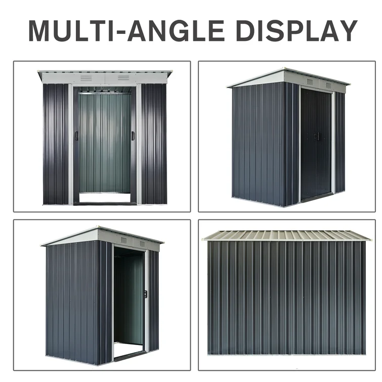 5.7 ft. W x 3.6 ft. D Storage Shed