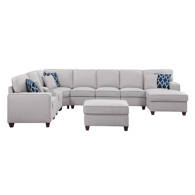 Manns 9 - Piece Upholstered Sectional