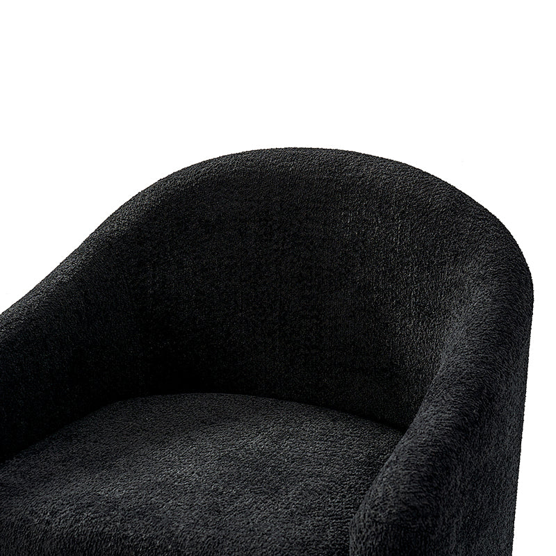 August Boucle Armchair Chair with Soft, Fuzzy Texture