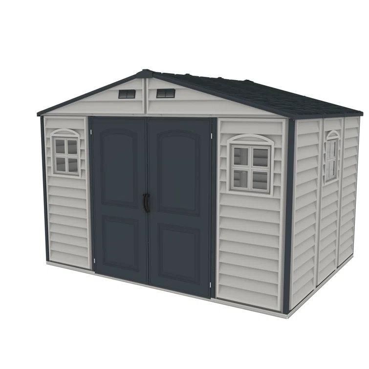 10.5 ft. W x 8 ft. D Plastic Storage Shed