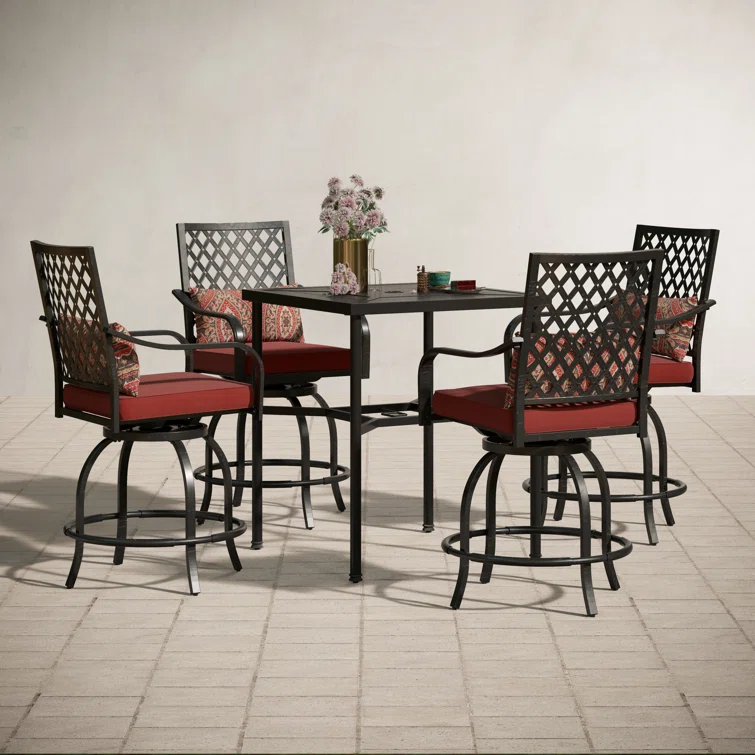 Alyne 4 - Person Square Outdoor Dining Set with Cushions
