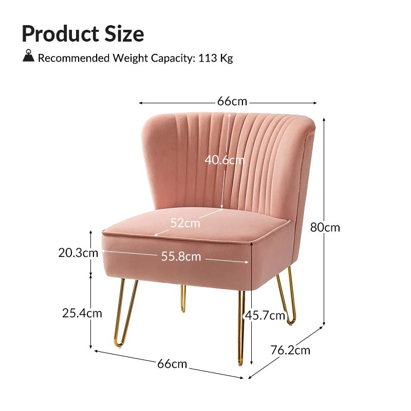 Ainhoa Velvet Tufted Back Side Chair