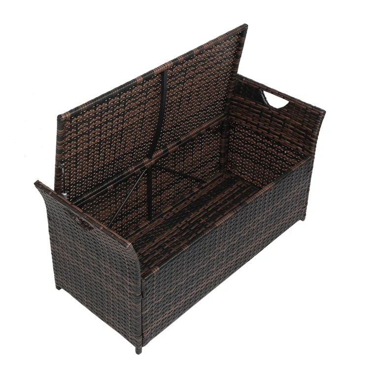 Winado 41.7'' W 33 Gallons Wicker Storage Bench