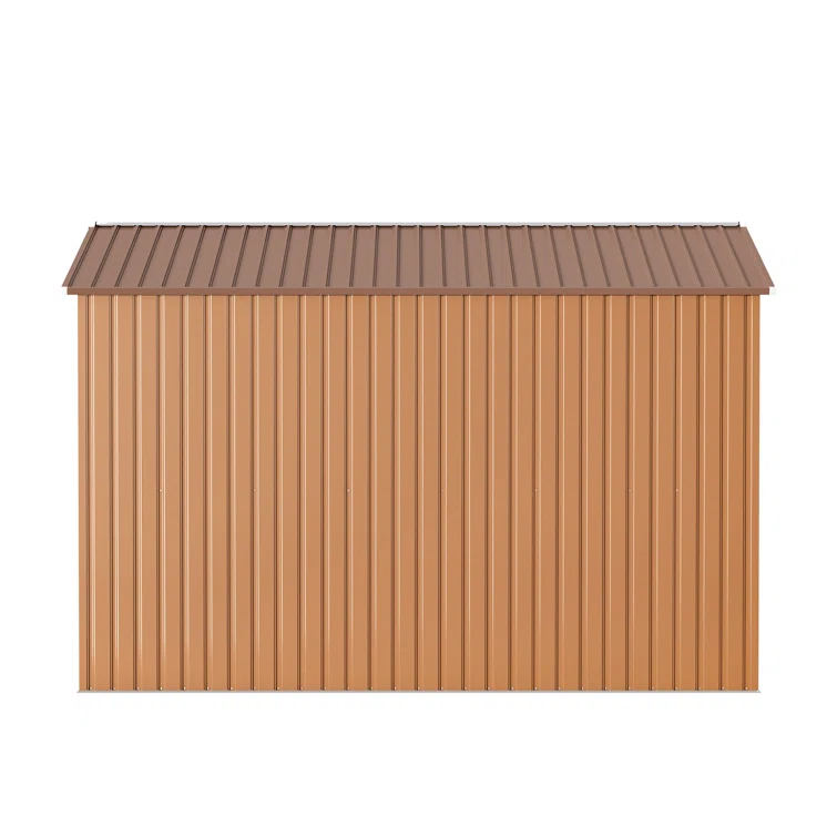 10 ft. W x 9 ft. Galvanized Steel Storage Shed