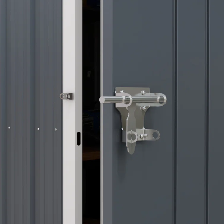 7 ft. 1 in. W x 5 ft. 8 in. D Metal Garage Shed