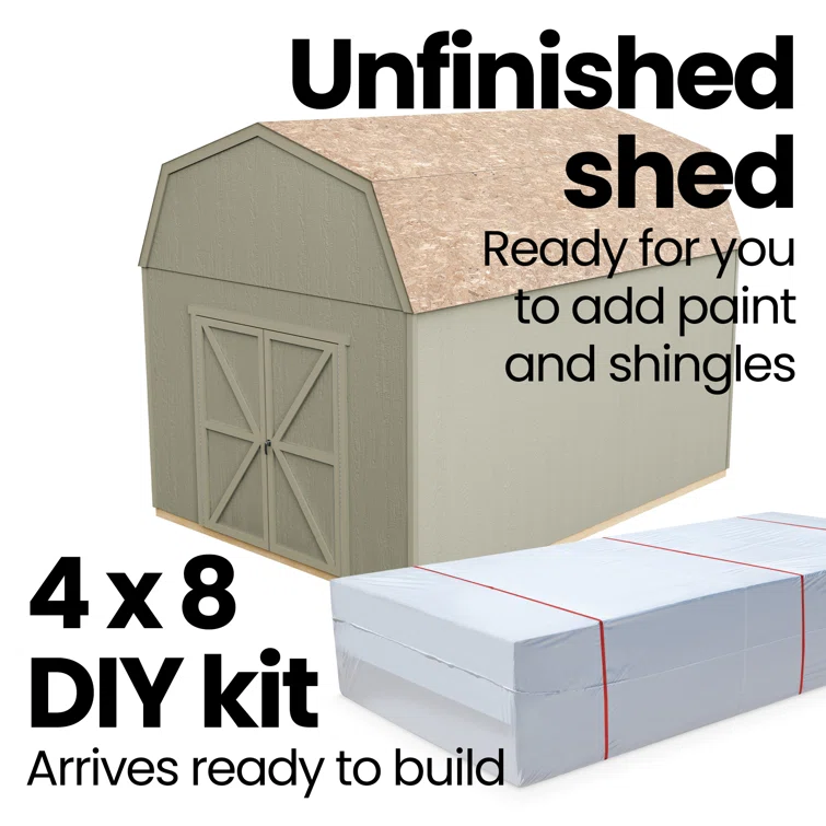 Braymore 10 ft. W x 18 ft. D Wood Storage Shed