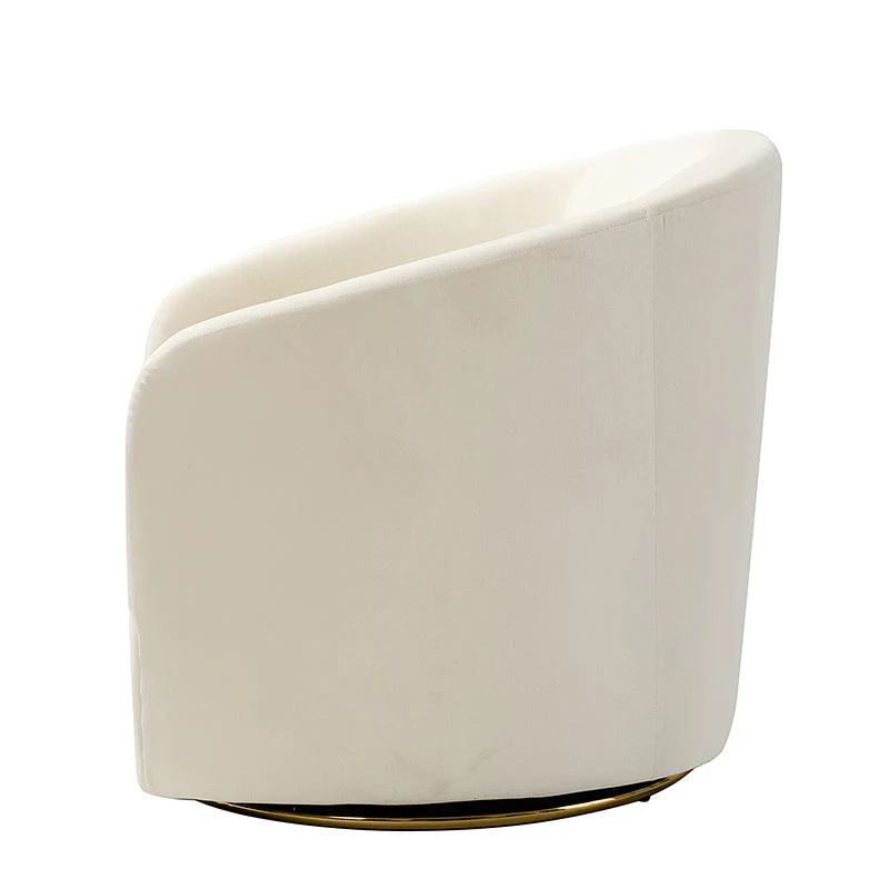 Emanuela Velvet Swivel Barrel Armchair