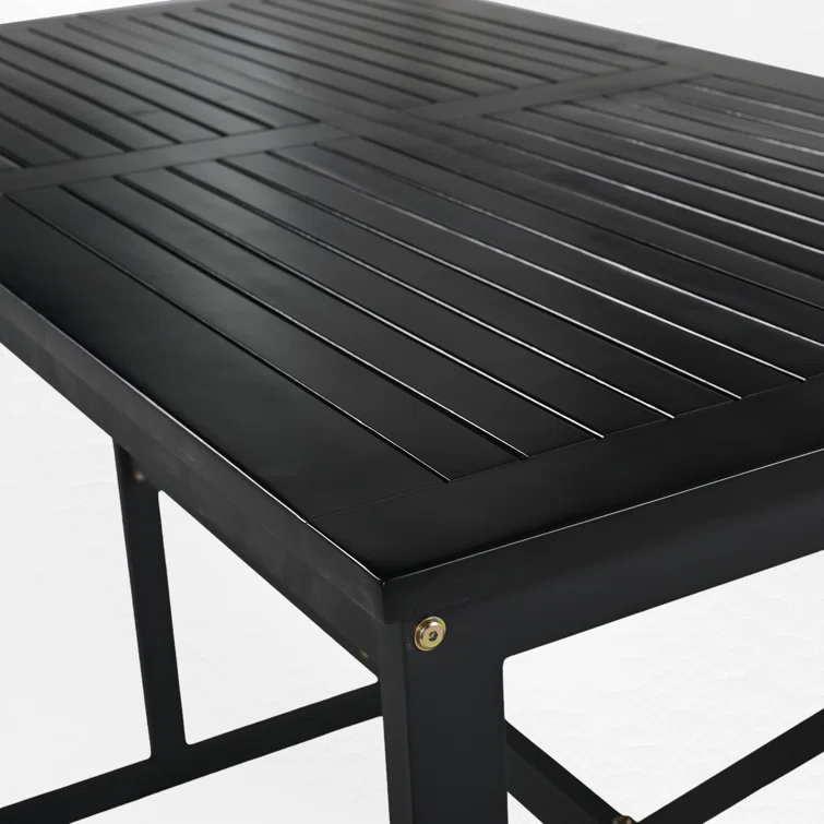 Xhavit 4 - Person Rectangular Outdoor Dining Set with Cushions