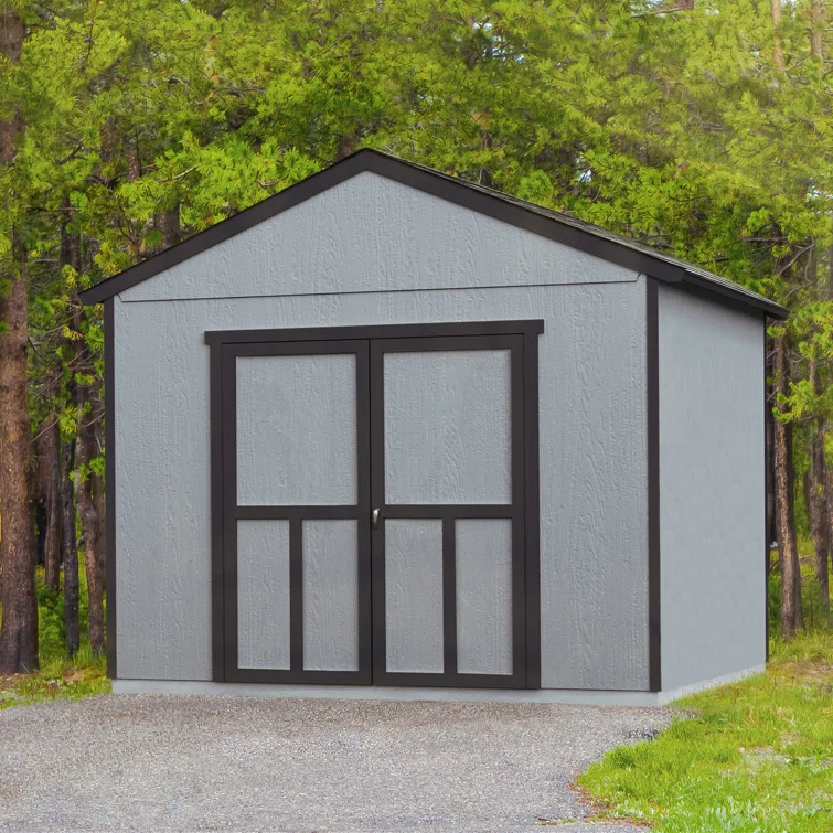 Astoria 12 ft. W x 16 ft. D Wood Storage Shed With Floor