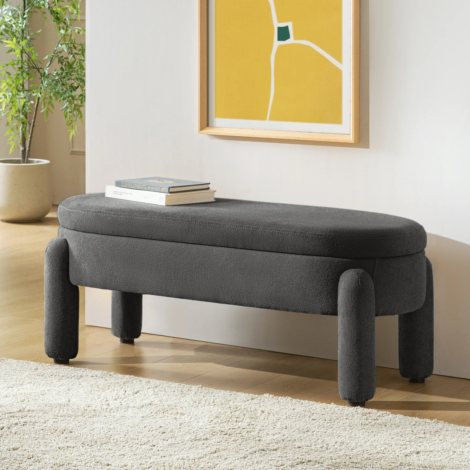 Flavio Storage Bench with Waterproof Fabric