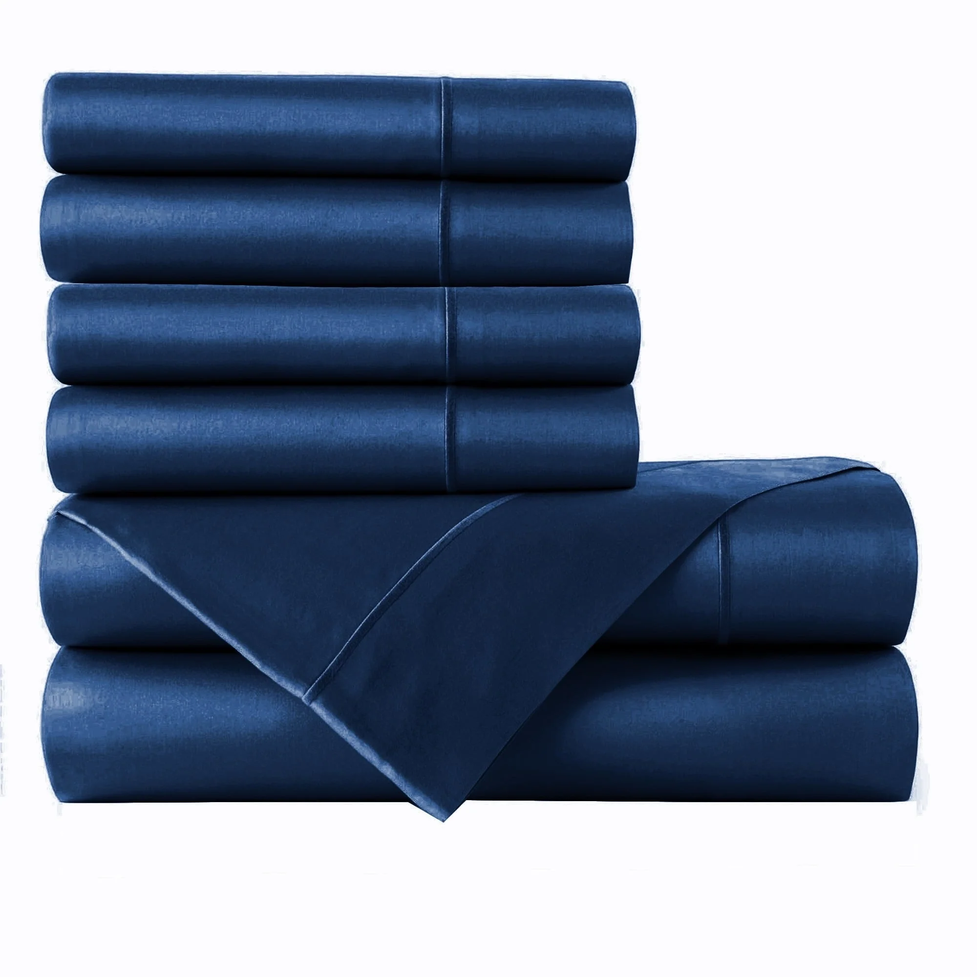 Bibb Home 1000TC Egyptian Cotton Rich 6-Piece Sheet Set